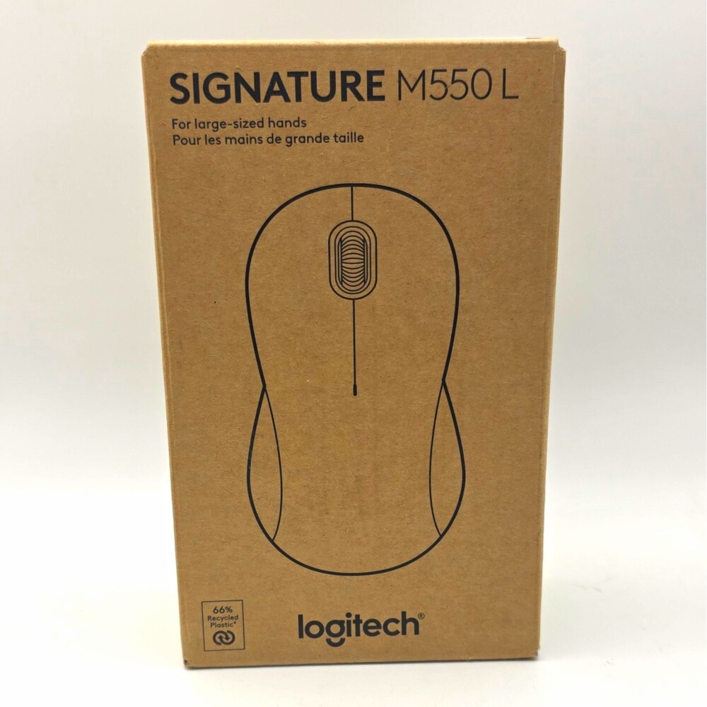 Logitech Signature M550 L Silent Right-Hand Mouse 4000 DPI 5Btn BT/USB, Sealed